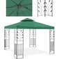 Taitettava puutarhapaviljonki koristeella, Uniprodo UNI_PERGOLA_3X3G1, 3 m. x 3 m. x 2,6 m., vihreä. hinta ja tiedot | Puutarhapaviljongit | hobbyhall.fi