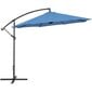 Puutarhasateenvarjo sivutuella, pyöreä, UNI_UMBRELLA_2R300BL_N1, 300 cm. halkaisija, tiilenpunainen väri hinta ja tiedot | Aurinkovarjot ja markiisit | hobbyhall.fi