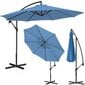 Puutarhasateenvarjo sivutuella, pyöreä, UNI_UMBRELLA_2R300BL_N1, 300 cm. halkaisija, tiilenpunainen väri hinta ja tiedot | Aurinkovarjot ja markiisit | hobbyhall.fi