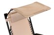 Taitettava puutarhatuoli katolla, Modernhome ZRL0091-R BEIGE, 86 cm. x 120 cm. x 67 cm., beige hinta ja tiedot | Puutarhapenkit | hobbyhall.fi