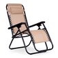 Chaise longue, puutarhatuoli, Modern Home ZRL0091, nollapainovoima, säädettävä, beige hinta ja tiedot | Puutarhapenkit | hobbyhall.fi