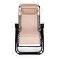 Chaise longue, puutarhatuoli, Modern Home ZRL0091, nollapainovoima, säädettävä, beige hinta ja tiedot | Puutarhapenkit | hobbyhall.fi