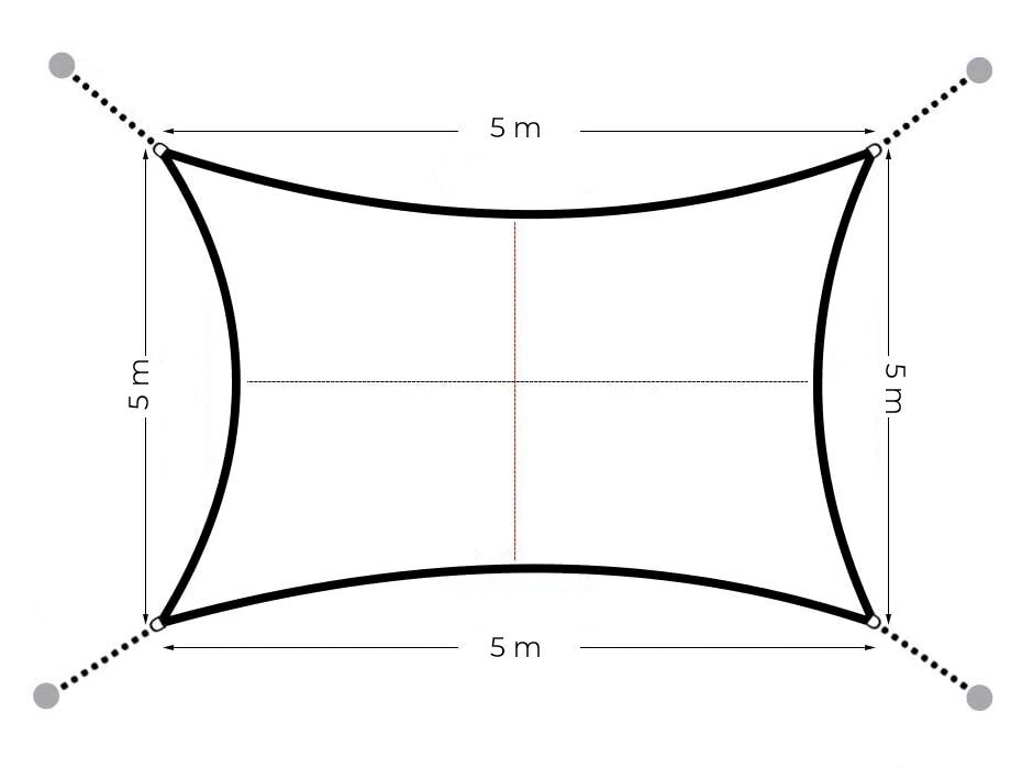 Aurinkokatos, Modern Home, 5 x 5 m, harmaa hinta ja tiedot | Aurinkovarjot ja markiisit | hobbyhall.fi