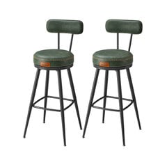 Baarijakkarat Songmics, 57x57x101 cm, vihreä hinta ja tiedot | Ruokapöydän tuolit | hobbyhall.fi