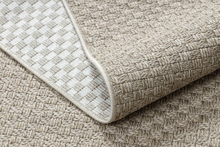 Matto ORIGI 3661 harmaa - litteä SISAL - beige hinta ja tiedot | Isot matot | hobbyhall.fi