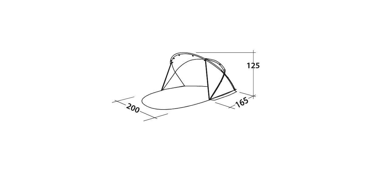 Rantateltta Easy Camp Shell. hinta ja tiedot | Teltat | hobbyhall.fi