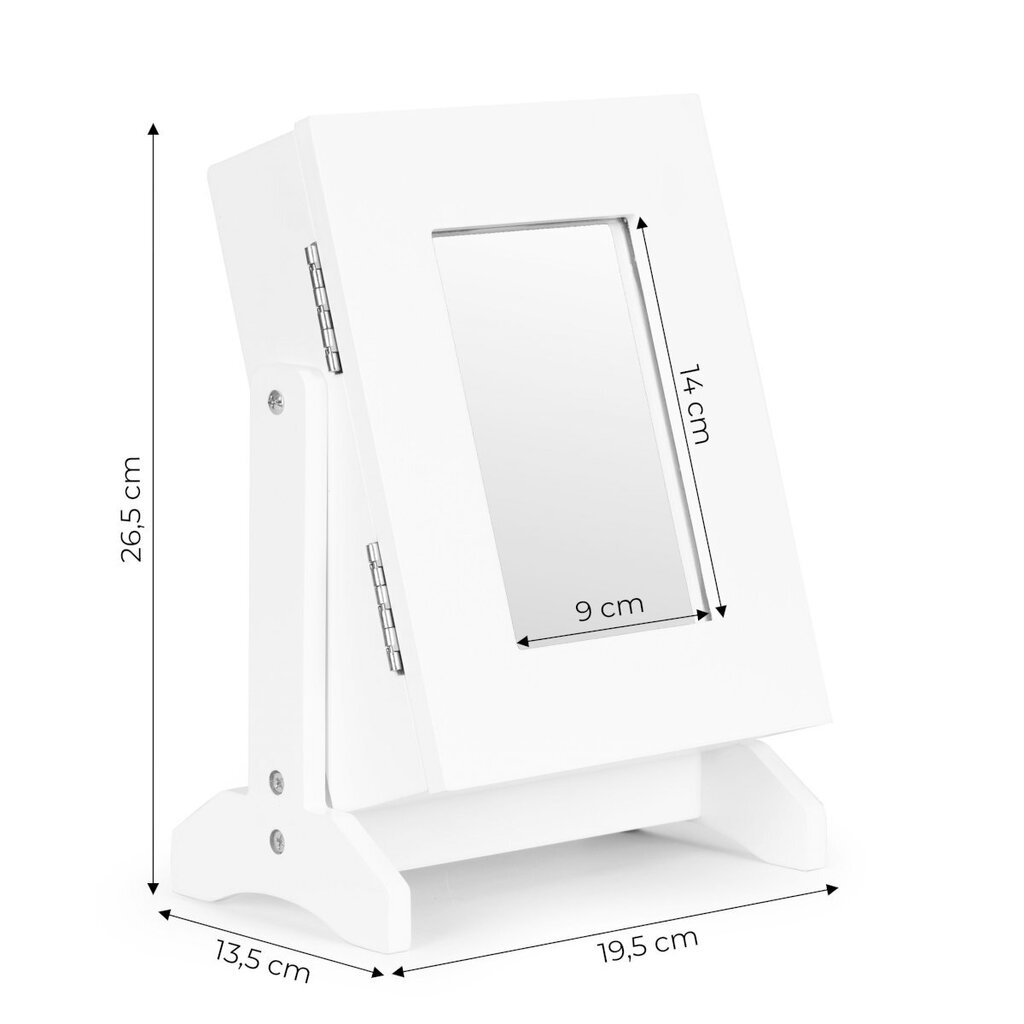 Korurasia peilillä, Modern Home FH-JC01201, 19,5 cm. x 13,5 cm. x 26,6 cm., valkoinen hinta ja tiedot | Sohvapöydät | hobbyhall.fi