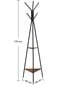 Vaateteline, puinen lattiateline, LOFT, 49 cm. x 179 cm., ruskea hinta ja tiedot | Vaateripustimet ja pukupussit | hobbyhall.fi