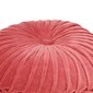 Pouf, pinkki sp., laskokset, 40x30cm, puuvillasametti hinta ja tiedot | Säkkituolit, rahit ja penkit | hobbyhall.fi