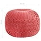 Pouf, pinkki sp., laskokset, 40x30cm, puuvillasametti hinta ja tiedot | Säkkituolit, rahit ja penkit | hobbyhall.fi