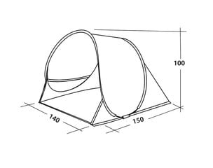 Rantateltta Easy Camp Oceanic, ruskea hinta ja tiedot | Teltat | hobbyhall.fi