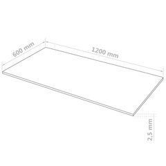 MDF-levyjä, 120x60 cm, 5 kpl hinta ja tiedot | Muut huonekalutarvikkeet | hobbyhall.fi