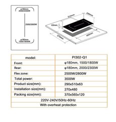 Schlosser PI302Q1CW hinta ja tiedot | Liesitasot | hobbyhall.fi