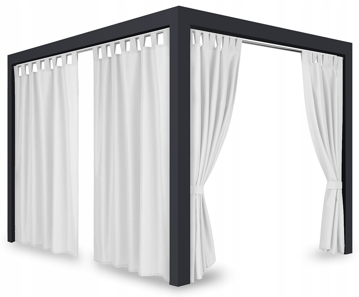 Gazebo verho Mariall ZMOS-10, 155x190 cm, valkoinen hinta ja tiedot | Puutarhapaviljongit | hobbyhall.fi