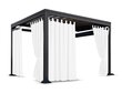 Gazebo verho Mariall ZMOS-10, 155x250 cm, valkoinen hinta ja tiedot | Puutarhapaviljongit | hobbyhall.fi