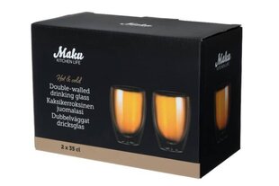 Maku kaksinkertaisen lasin lasi 350 ml, 2 kpl hinta ja tiedot | Lasit, mukit ja kannut | hobbyhall.fi