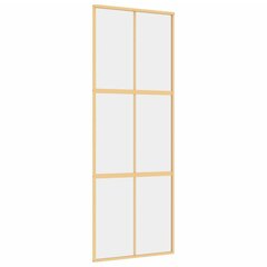 Liukuovi kultainen 76x205cm lasi ja alumiini 155154 hinta ja tiedot | Sisäovet | hobbyhall.fi