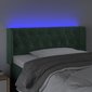 Sängynpääty LED-valolla, Velvet, 93x16x78/88cm, tummanvihreä hinta ja tiedot | Sängyt | hobbyhall.fi