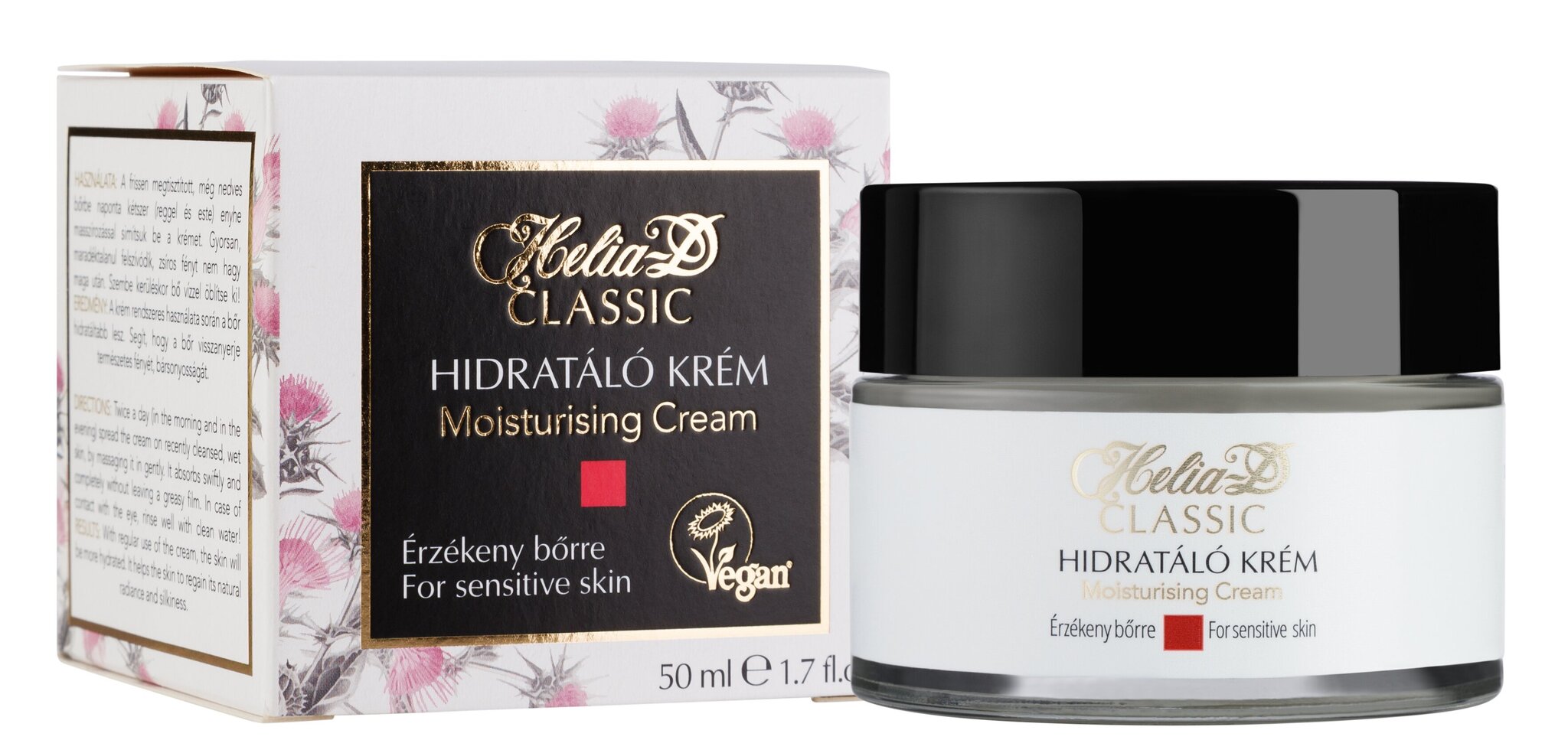 Kosteuttava kasvovoide herkälle iholle Helia D Classic, 50 ml hinta ja tiedot | Kasvovoiteet | hobbyhall.fi