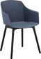 2 kappaleen ruokapöydän tuolien setti Loft24 Bora, sininen hinta ja tiedot | Ruokapöydän tuolit | hobbyhall.fi