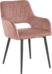 2 kappaleen ruokapöydän tuolien setti Loft24 Franca, vaaleanpunainen hinta ja tiedot | Ruokapöydän tuolit | hobbyhall.fi