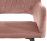 2 kappaleen ruokapöydän tuolien setti Loft24 Franca, vaaleanpunainen hinta ja tiedot | Ruokapöydän tuolit | hobbyhall.fi