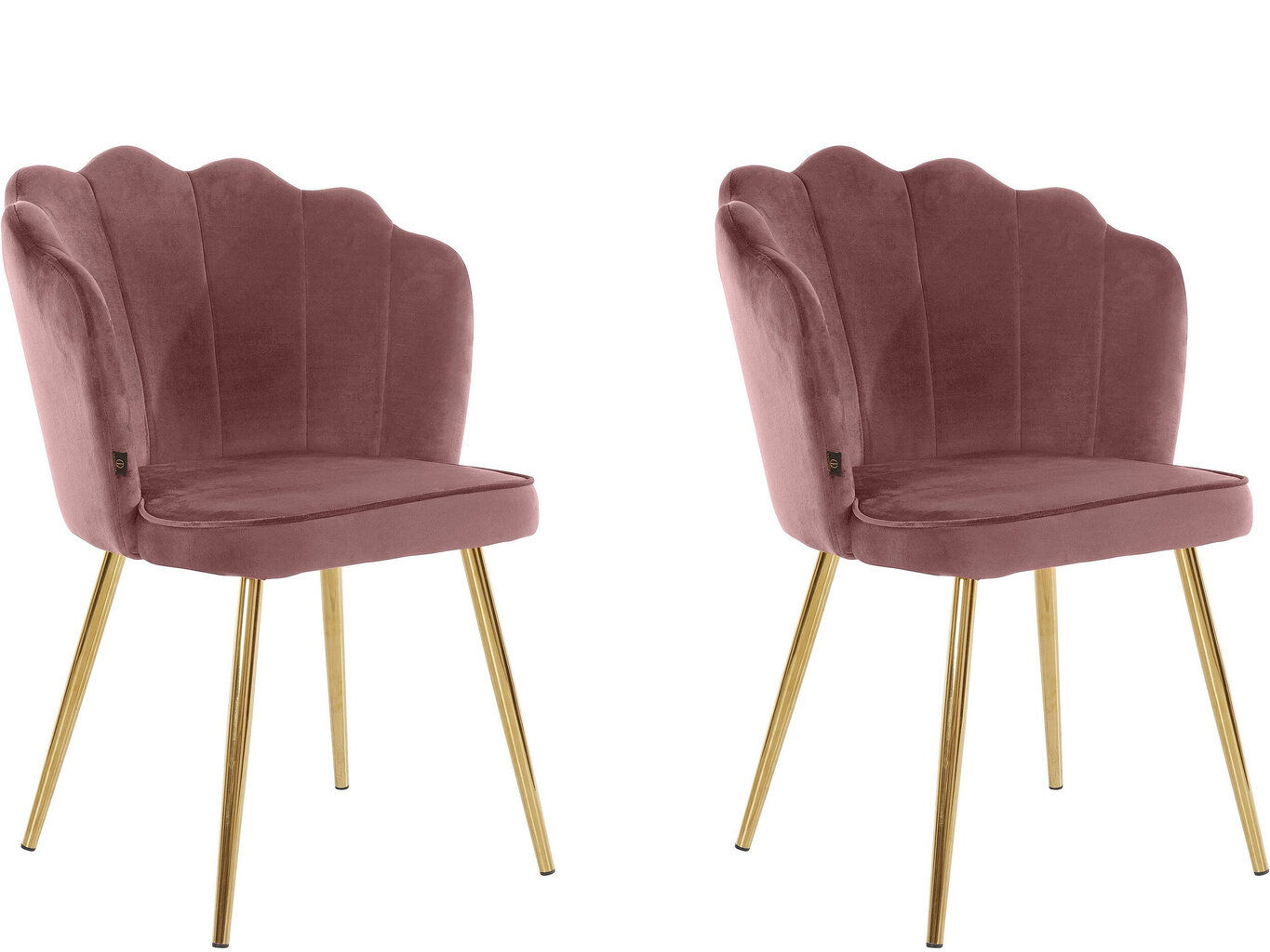 2 kappaleen ruokapöydän tuolien setti Loft24 Silvia, vaaleanpunainen hinta ja tiedot | Ruokapöydän tuolit | hobbyhall.fi