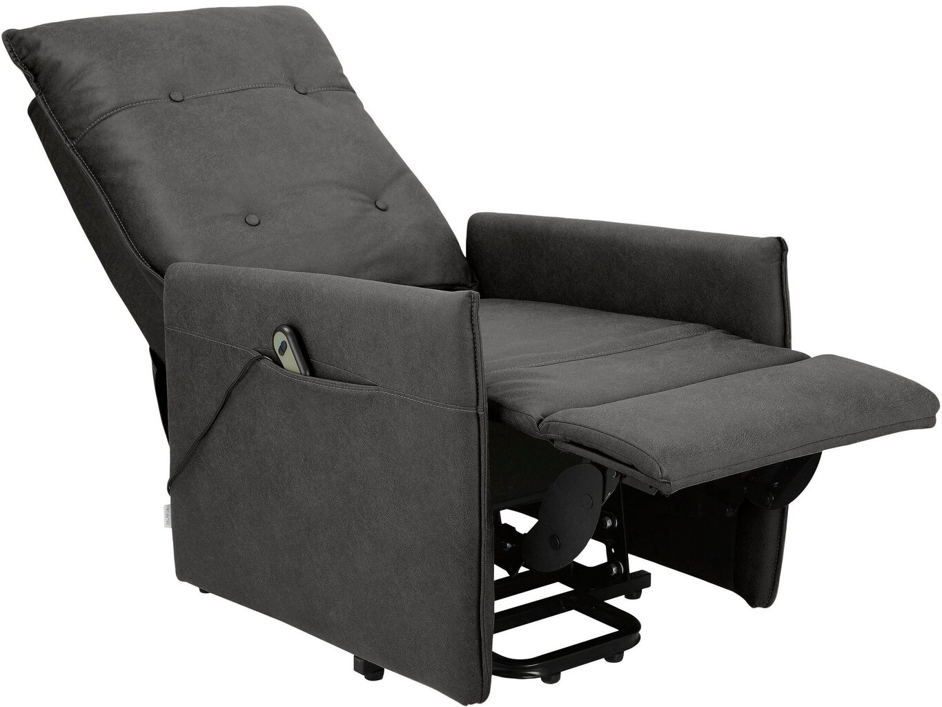 Nojatuoli recliner Notio Living Marko, harmaa hinta ja tiedot | Nojatuolit | hobbyhall.fi