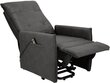 Nojatuoli recliner Notio Living Marko, harmaa hinta ja tiedot | Nojatuolit | hobbyhall.fi