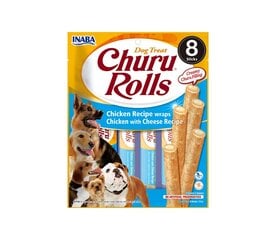 Churu Dog Rolls Chicken Cheese koiran herkku, 96 g x 4 hinta ja tiedot | Koiran herkut | hobbyhall.fi