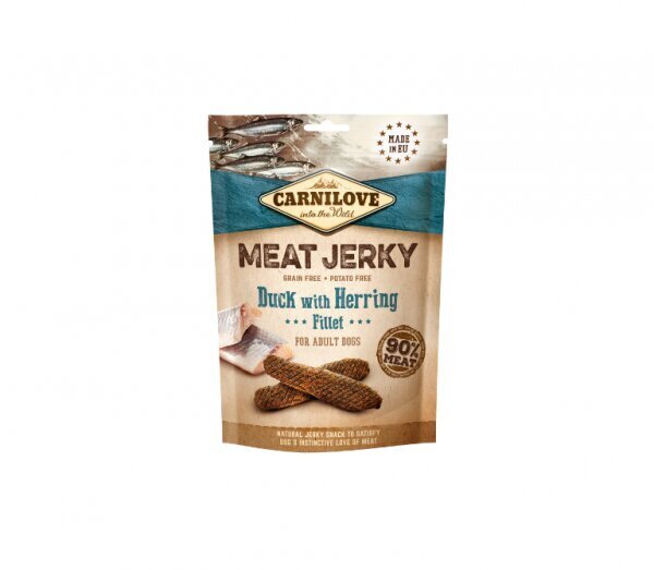 Carnilove Dog Jerky Duck&Herring File, 100 g x 4 hinta ja tiedot | Koiran herkut | hobbyhall.fi