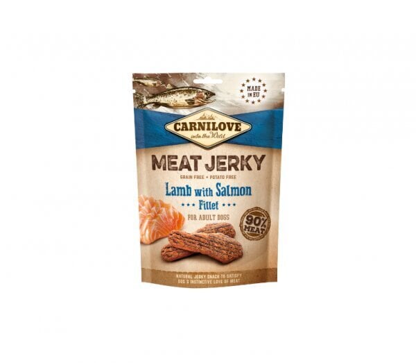 Carnilove Dog Jerky Lamb&Salmon File, 100 g x 4 hinta ja tiedot | Koiran herkut | hobbyhall.fi