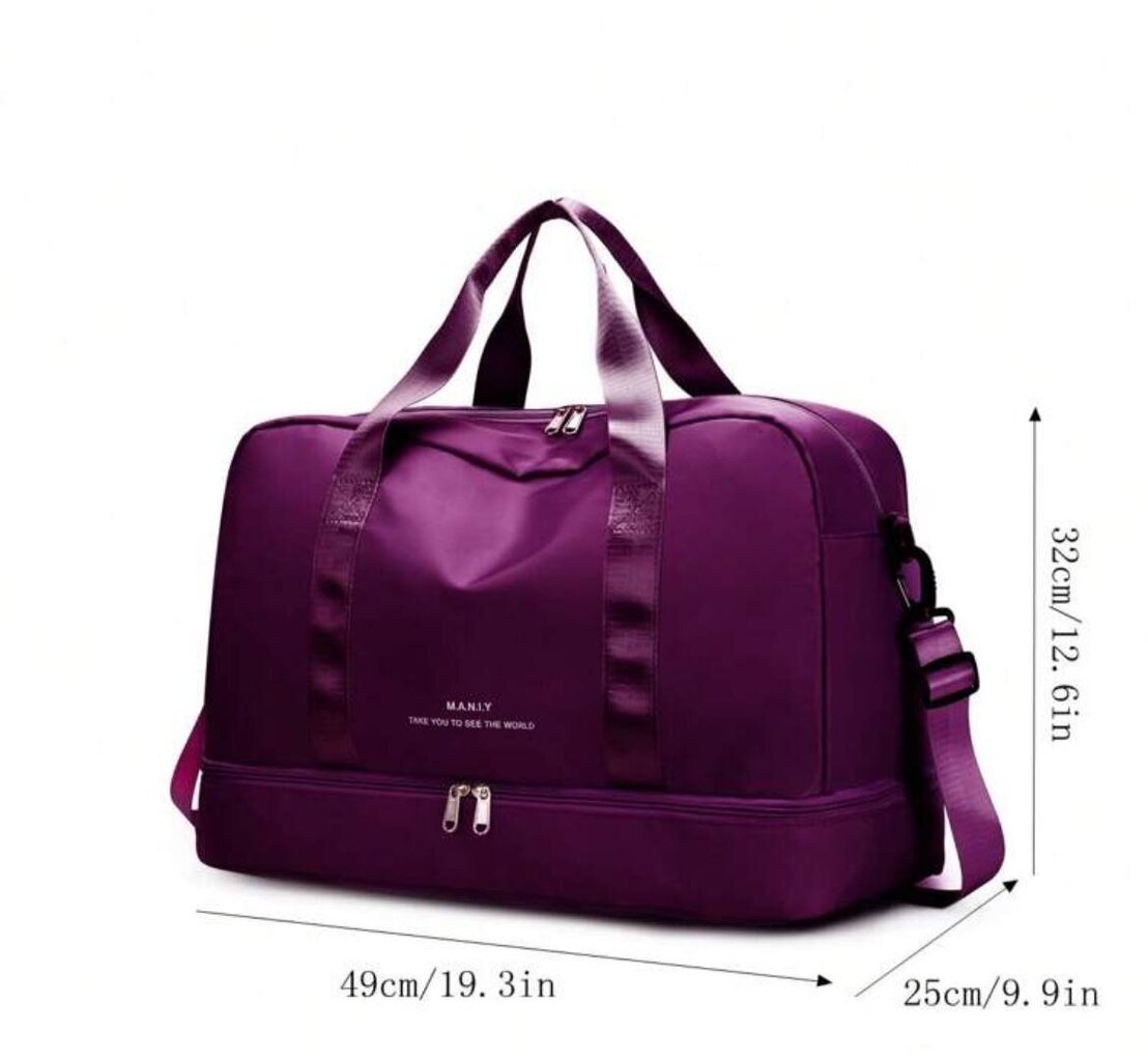 Urheilukassi, Electronics LV-24217, violetti, 49x32x25 cm hinta ja tiedot | Urheilukassit ja reput | hobbyhall.fi