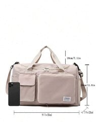 Urheilukassi, Electronics LV-24235, beige, 50x28x20 cm hinta ja tiedot | Urheilukassit ja reput | hobbyhall.fi