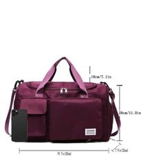 Urheilukassi, Electronics LV-24238, violetti, 50x28x20 cm hinta ja tiedot | Urheilukassit ja reput | hobbyhall.fi