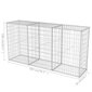 Gabion kori, teräs, 200x50x100 cm hinta ja tiedot | Puutarhatyökalut | hobbyhall.fi