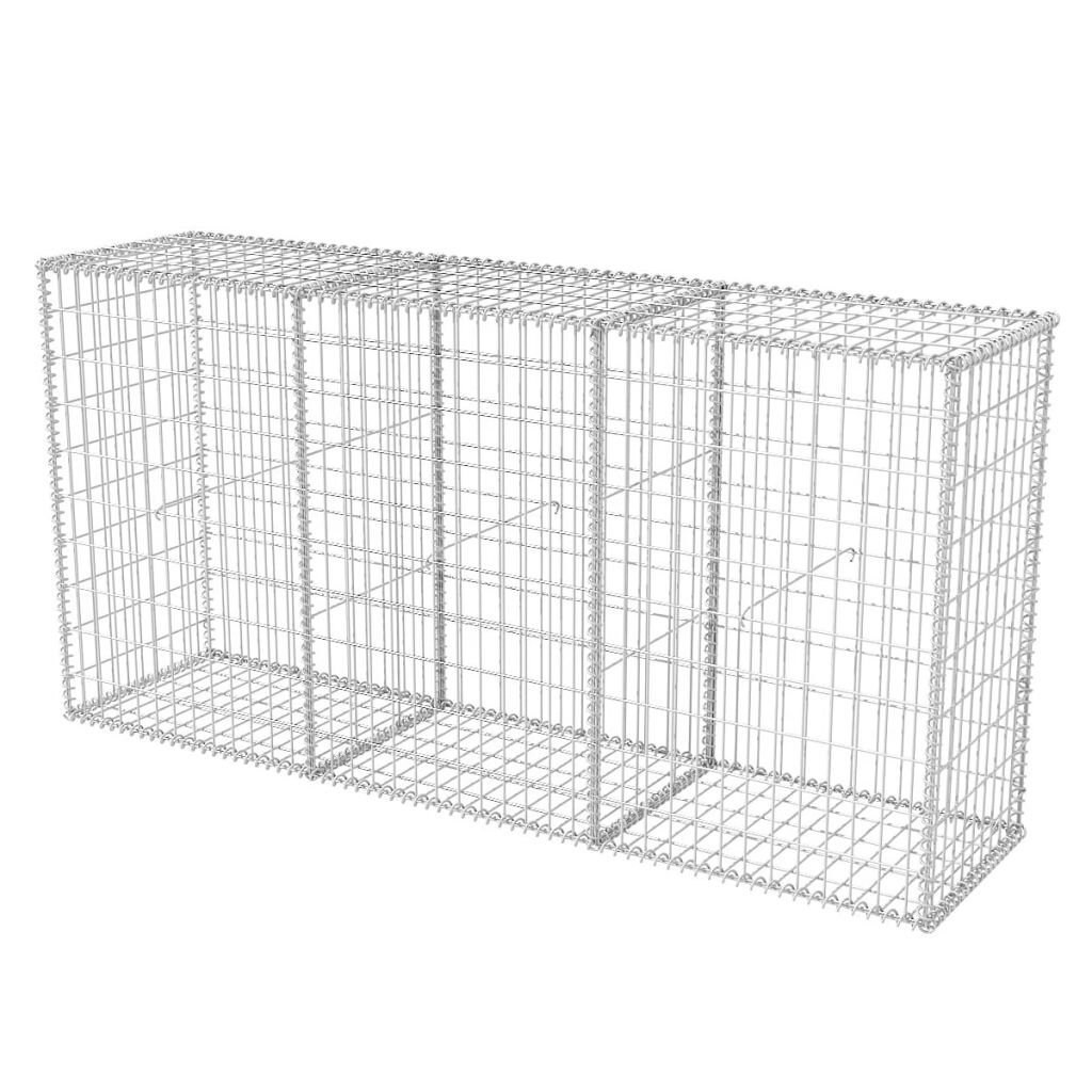 Gabion kori, teräs, 200x50x100 cm hinta ja tiedot | Puutarhatyökalut | hobbyhall.fi