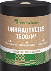 Garden Gloss® 25m² Weed Fleece 150 g/m² Erittäin vahva rikkakasveja vastaan, reunusta ja korkea UV-stabilointi-ohjauskalvoveden läpäisevä (25m x 1m, 1 rulla) hinta ja tiedot | Puutarhatyökalut | hobbyhall.fi