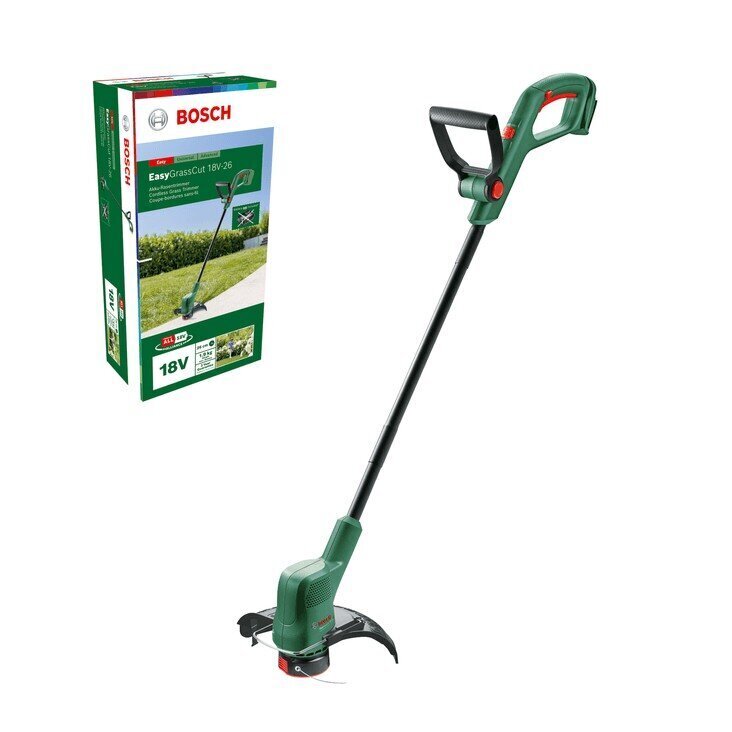 Akkutrimmeri Bosch Easy GrassCut 18V, ilman akkua hinta ja tiedot | Ruohotrimmerit | hobbyhall.fi