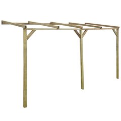 Puinen pergola köynnöksille, 2 x 4 x 2,2 m hinta ja tiedot | Kukkatelineet ja kukkapöydät | hobbyhall.fi