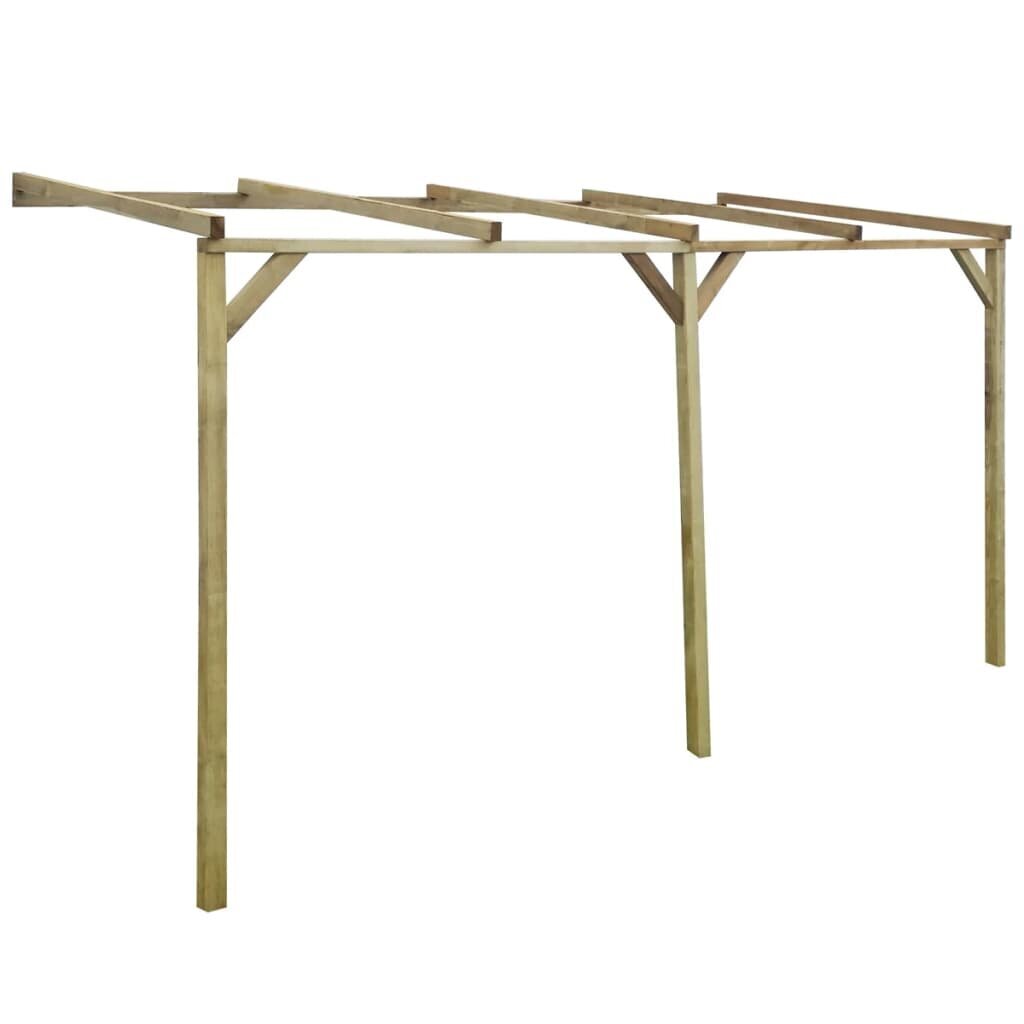 Puinen pergola ryömiville, 2 x 4 x 2,2 m hinta ja tiedot | Kukkatelineet ja kukkapöydät | hobbyhall.fi