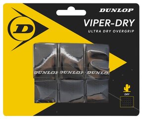 Mailat Dunlop VIPERDRY 3kpl. Musta hinta ja tiedot | Tennisvälineet | hobbyhall.fi