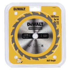 Leikkuulevy Dewalt 165x20mm - DT1933-QZ hinta ja tiedot | Puutarhatyökalujen tarvikkeet | hobbyhall.fi