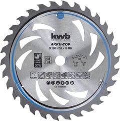 KWB -piiri Sow Blade 190 x 16 mm mm, sujuvasti, etenkin akkukoneille, saha terä, joka sopii pehmeälle ja lehtipuulle, puusepänlevyille ja lastulevylle hinta ja tiedot | Puutarhatyökalujen tarvikkeet | hobbyhall.fi