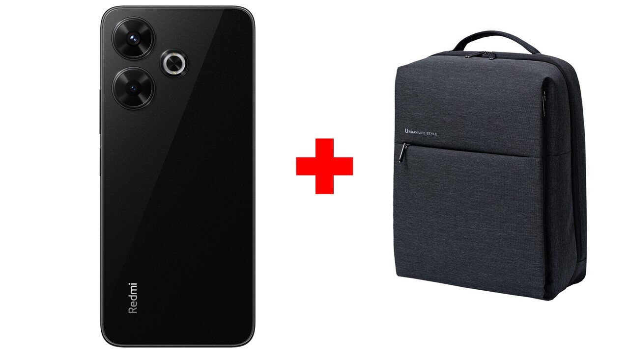 Xiaomi Redmi 13 Midnight Black 6GB RAM 128GB + Xiaomi Mi City Backpack 2, 15.6" hinta ja tiedot | Matkapuhelimet | hobbyhall.fi