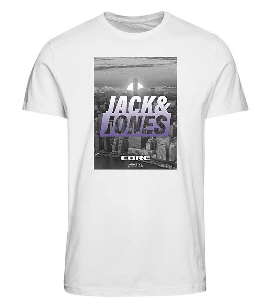 Jack & Jones lasten T-paita 12256935*03, valkoinen 5715515004423 hinta ja tiedot | Tyttöjen paidat | hobbyhall.fi