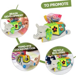Pehmeä lelu vauvoille Elephant Tissue Box hinta ja tiedot | Vauvan lelut | hobbyhall.fi