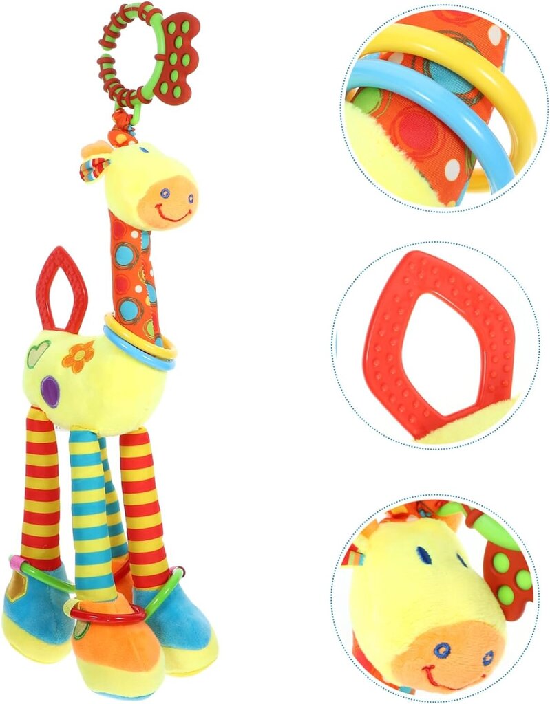 Pehmeä lelu lastenvaunuihin ja pinnasänkyyn Giraffe hinta ja tiedot | Vauvan lelut | hobbyhall.fi