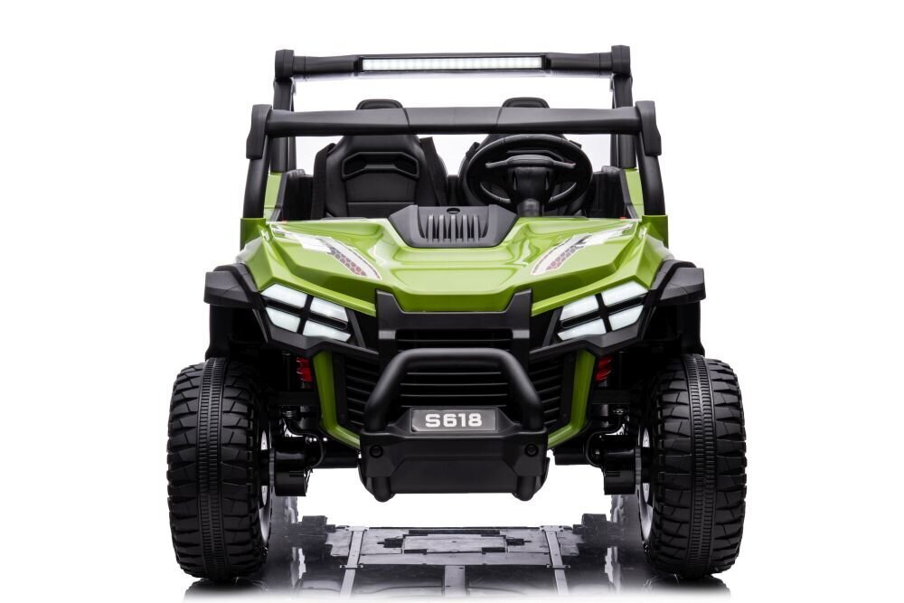 Lasten sähköauto S618 4x4, 24V, vihreä hinta ja tiedot | Lasten sähköautot | hobbyhall.fi