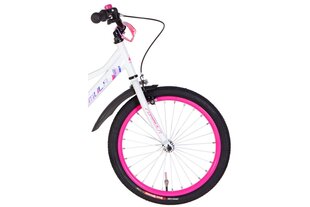 Lasten polkupyörä Davi Race, 20", 110–135 cm, valkoinen/vaaleanpunainen hinta ja tiedot | Polkupyörät | hobbyhall.fi
